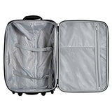 Olympia Let's Travel 2pc Carry-on Luggage Set, Black