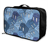 Travel Lightweight Waterproof Foldable Storage Carry Luggage Duffle Tote Bag - Walrus Cute Animal