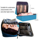 BAGAIL 7 pcs Travel Packing Organizers with 3 Packing Cubes,1 Flat Bag, 1 Shoe Bag,1 Bra