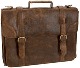 Hidesign By Scully Aerosquadron Brief Laptop Satchel Brief,Walnut,One Size