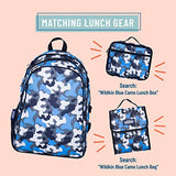 Wildkin 15 Inch Kids Backpack for Boys & Girls, 600-Denier Polyester Backpack for Kids, Features Padded Back & Adjustable Strap, Perfect Size for School & Travel Backpacks, BPA-free (Blue Camo)