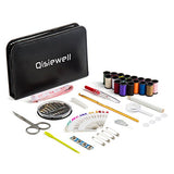 Qisiewell Sewing Kit Travel Emergency Mini Home Office Sewing Supplies Kit 90 Premium Portable
