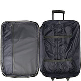 Elite Luggage Print 3 Piece Expandable Rolling Luggage Set (Gem Bubbles)