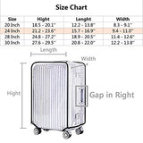 Luggage Cover 24 Inch Suitcase Cover Rolling Luggage Cover Protector Clear PVC Suitcase Cover for