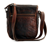 Jack Georges Voyager Horseshoe Crossbody Bag, Leather Shoulder Bag In Brown