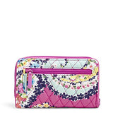 Vera Bradley RFID Turnlock Wallet, Signature Cotton, Wildflower Paisley