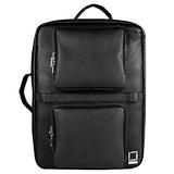 Lencca Quadra Messenger Bag & Backpack For Microsoft Surface Book 13.5 Inch Laptops, Black