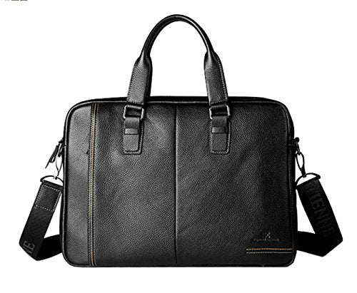 Shop Saierlong New Mens Black Genuine Leather – Luggage Factory