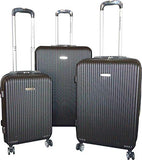 Karriage-Mate Hardside Lightweight Luggage with Spinner Wheels, Combination Lock., Black