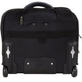Calpak Ceo Black 2-Piece Rolling Laptop Briefcase Set