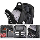 Cross Gear Laptop Backpack with Combination Lock-Fits Most 17.3 Inch Laptops and Tablets CR-9360IBK