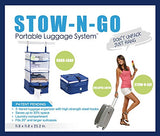 Stow-N-Go Portable Luggage System - Small - Black, Packable Hanging Shelves And Travel Organizer