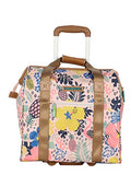 Lily Bloom Design Pattern Carry on Bag Wheeled Cabin Tote (Cabin Pink)