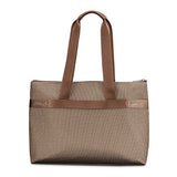 Hartmann Century Top Zip Tote Sling Tote, Mocha Monogram