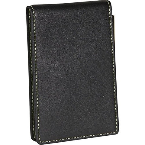 Royce Leather Deluxe Flip Style Note Jotter - Black