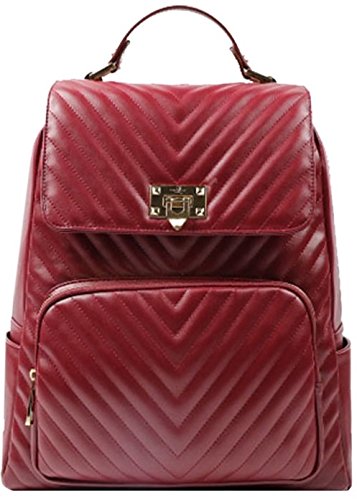 Sandy Lisa Travel Backpack Padded Tablet Compartment Gold Trim For Women