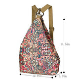 Black Butterfly Women'S National Wind New Canvas Bag Shoulder Bag Backpack (Small) , A