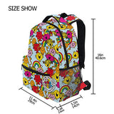 Mr Men & Little Miss Backpack for Girls, Large Capacity Schoolbag, Cartoon Mini Travel Bag