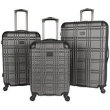 Ben Sherman Nottingham 20” Lightweight Embossed Pap 4-Wheel Upright Carry-On, Charcoal