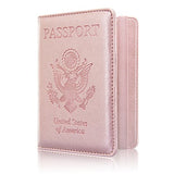 Passport Holder Cover, ACdream Travel Leather RFID Blocking Case Wallet for Passport with Elastic