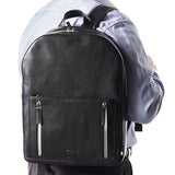 Uri Minkoff Men'S Bondi Saffiano Leather Backpack, Black, One Size