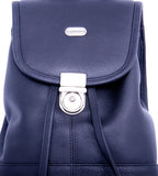 Leatherbay Leather Mini Backpack,Black,One Size