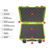 Nanuk 910 Waterproof Hard Case With Foam Insert - Lime