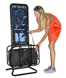 North Star Sports 1050 Tuff Cloth Flight Carry-On Luggage Bag, Black, 21" x 14" x 9"