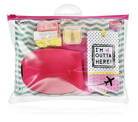 NPW-USA 7 Piece Beauty Junky In-Flight Essential Travel Comfort Kit