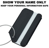 Travelambo Luggage Tags & Bag Tags Stainless Steel Aluminum Various Colors (Mixed Colors 10 Pcs