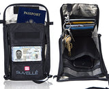 Suvelle Rfid Blocking Travel Neck Pouch Organizer Wallet Passport Holder