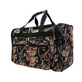 World Traveler Classic 4-Piece Rolling Expandable Spinner Luggage Set, Floral