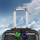 Luggage Tag Initial Bag Tag - Fully Bendable Tag W/ Stainless Steel Loop