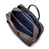 Samsonite Mens Leather Classic Double Compartment Briefcase Dark Brown