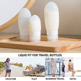 Travel Bottles, Bontip Leakproof Silicone Travel Containers with 6 Pcs TSA Approved Squeezable 3/2/1.25oz Travel Bottles & Accessories for Cosmetic Shampoo Conditioner Lotion Soap