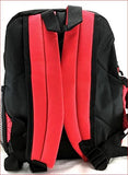 Nintendo Pokemon Pikachu Plusle & Minun 16" Canvas Black School Backpack-Red