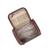 Boconi Becker Zip Around Travel Kit (Whiskey w/ Khaki and Gingham)