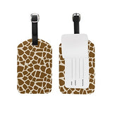 Cooper Girl Giraffe Skin Luggage Tag Travel Id Label Leather For Baggage Suitcase 1 Piece