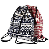 33 x 40Cm Girls Shoulder Bags Women Canvas/Cotton Backpack Bag Shoe Travel Pouch Portable
