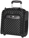 Kenneth Cole Reaction Dot Matrix Wheeled Underseater / Carry-On, Black
