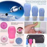 4 Pack-FNSHIP Sucker type Portable Food Grade Squeeze Silicone Liquid Travel Bottles TSA Approved