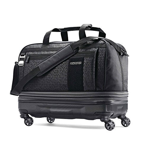 American Tourister Pearce Hybrid Expandable Wheeled Duffel, Black Print