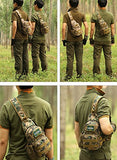 iPad Mini Tactical Sling Chest Pack Bag Molle Daypack Backpack Large Military Shoulder Bag