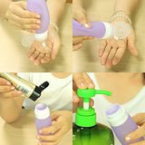 Travel Bottles Set - Kitdine Bpa Free Leak Proof Tsa Airline Approved Silicone Squeezable And