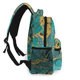 Multi leisure backpack,Marble Acrylic, travel sports School bag for adult youth College Students