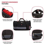 SwissGear 20" Duffel Bag | Gym Bag | Travel Duffle Bags | Men's and Women's - Grey/Black