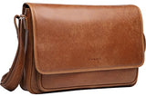 Banuce Vintage Soft Full Grain Italian Leather Messenger Bag for Men Business Briefcase a4 Work