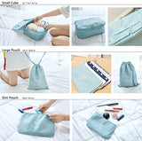 Travel Packing Organizers - Clothes Cubes Shoe Bags Laundry Pouches For Suitcase Luggage, Storage