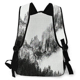 Multi leisure backpack,Castle Crags State Park Far Northern With Tre, travel sports School bag for adult youth College Students