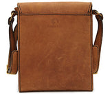 Handmade Genuine Leather Full Flap Messenger Flapover Shoulder Bag Hlt_014